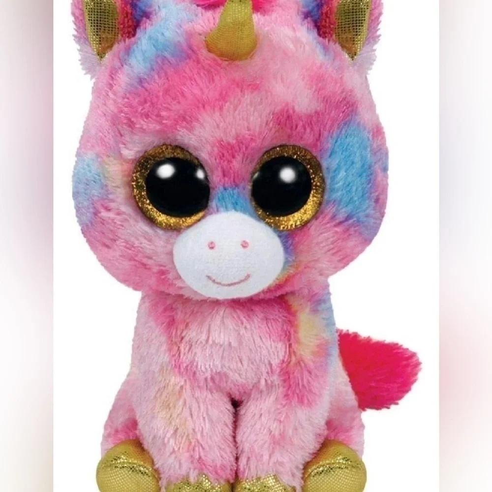 Ty Beanie Boos Fantasia Multicolor Unicorn reg stuffed animal plush